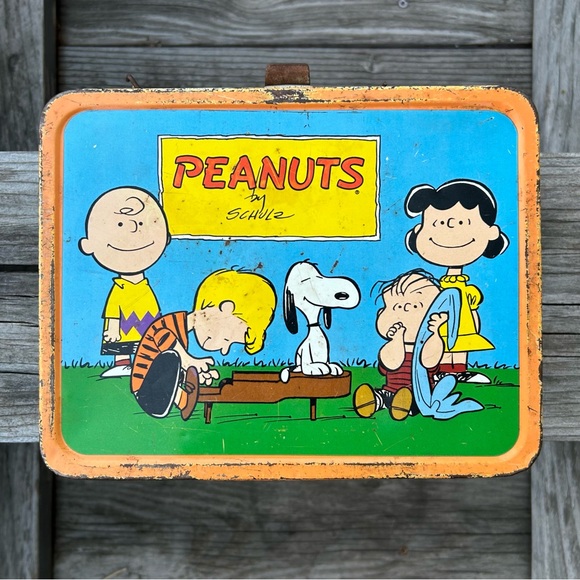 vintage 1959 schultz peanuts metal lunchbox